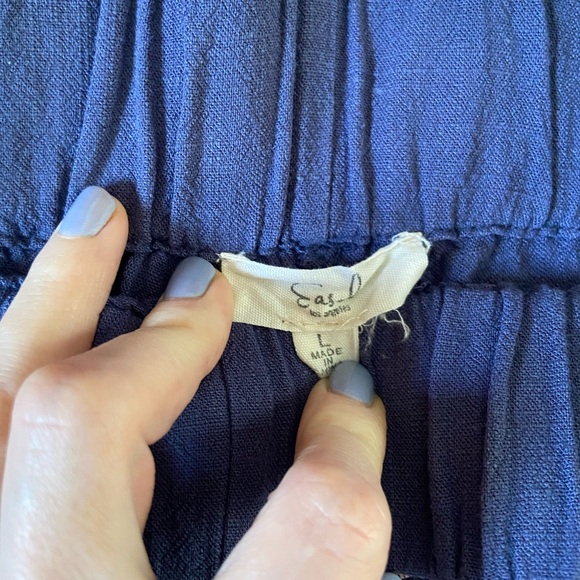 Easel wide leg pants blue patch pockets - Picture 10 of 10